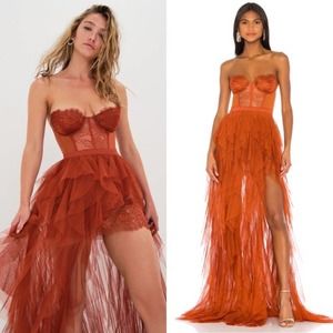 For Love and Lemons x Revolve Bustier Gown